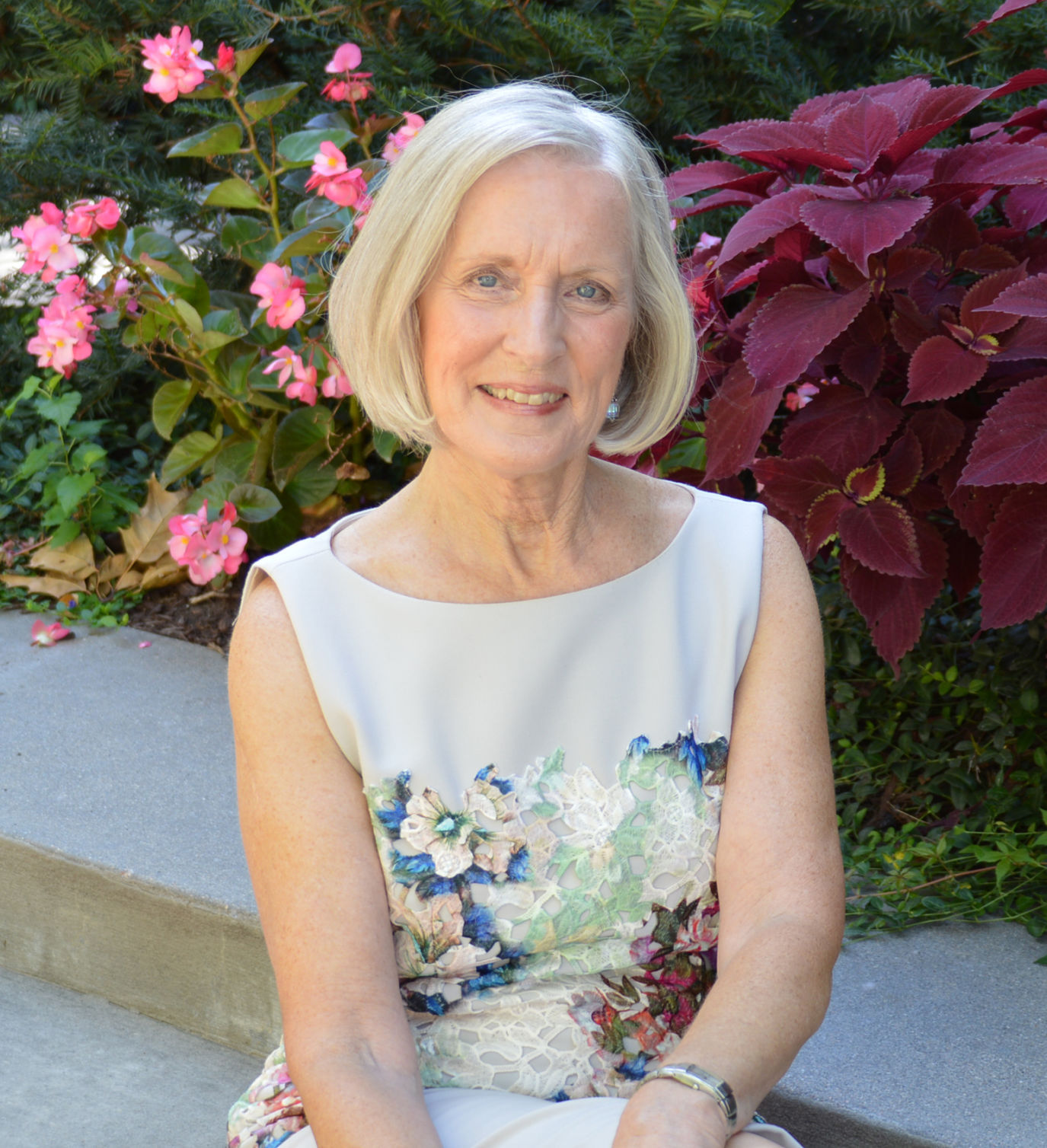 Barbara Bartle in the Lincoln Community Foundation Garden